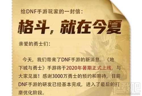 《DNF电脑版》给中国玩家的一封信