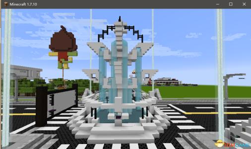 我的世界喷泉设计图_我的世界喷泉怎么做