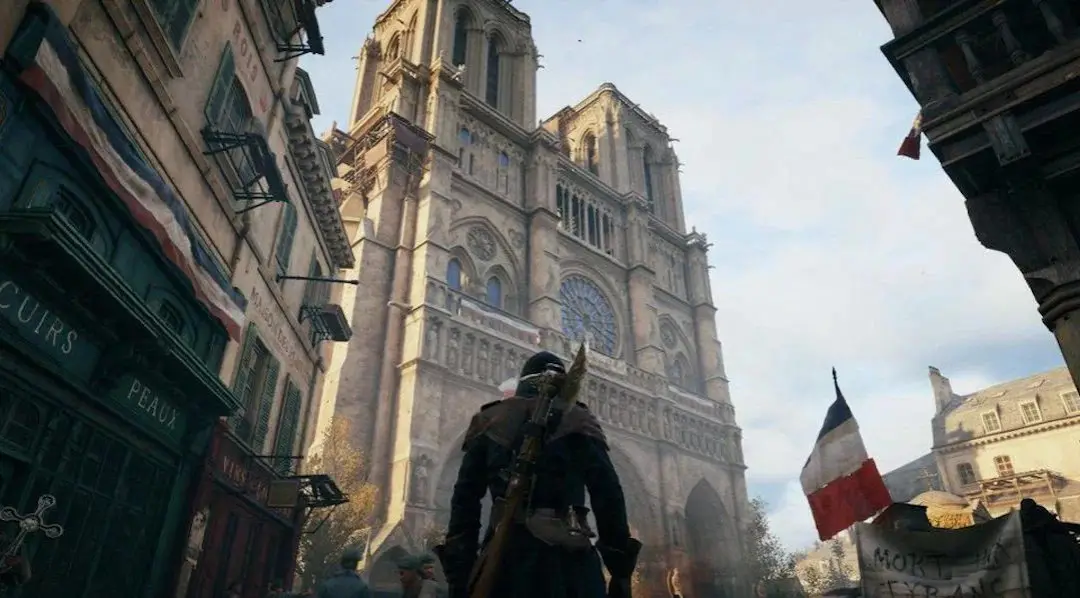 巴黎圣母院重建是参照了刺客信条大革命中的模型吗？