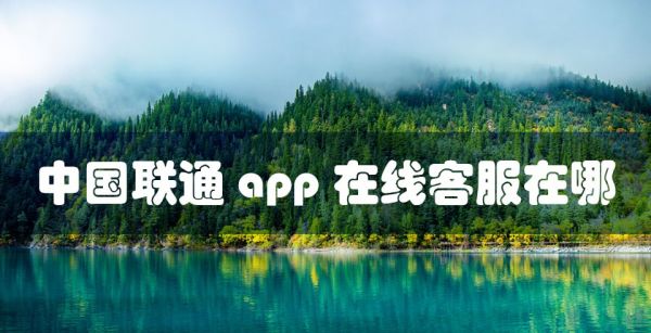 中国联通app在线客服在哪