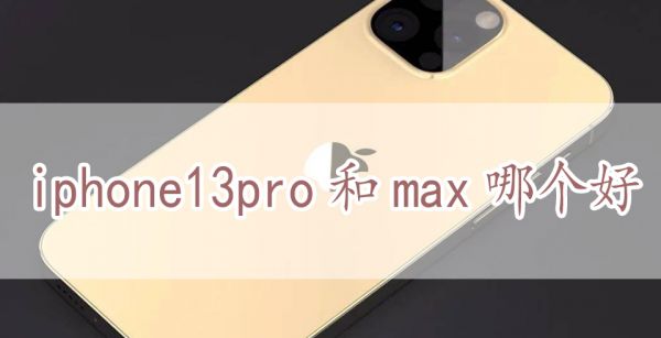 iphone13pro和max哪个好
